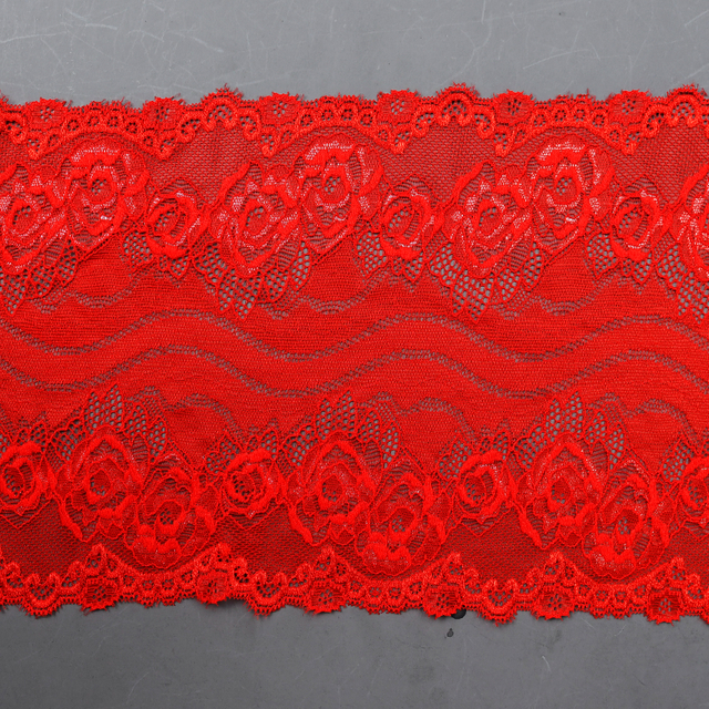 Professional Lace Manufacturer High Quality 19cm Stretch White Floral Lace Trim for Women 59117#