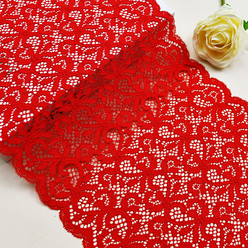 23cm Beautiful Lace Stretch Floral Lingerie Headband Elastic Diy Lace 41014#