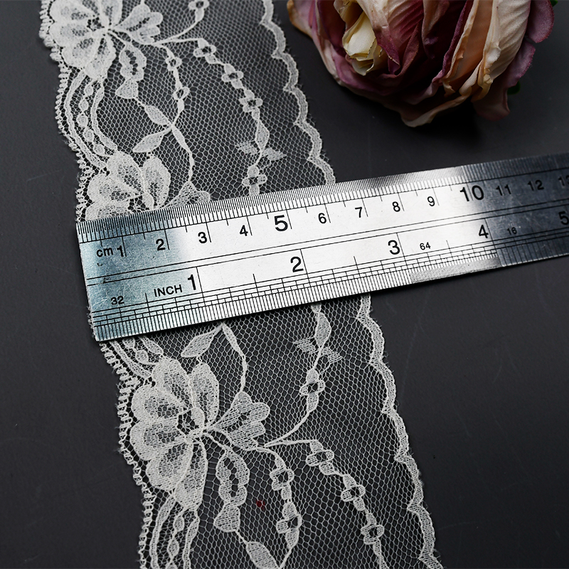 Nylon Elastic 6cm Floral Lace Decoration Wedding Decoration Clothing Lace 705#
