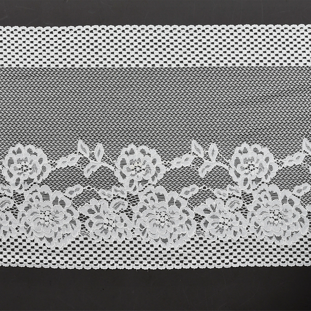 Elegant Mesh Elastic Lace Trim 20.5cm Spandex Lace Fabric Elastic Lace Women's Dress Underwear Bra 5449#