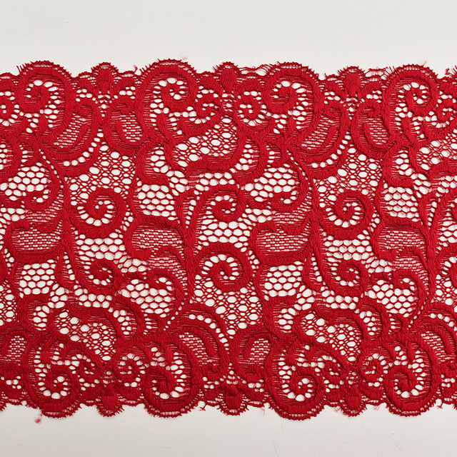 Elegant Mesh Elastic Lace Trim 17.5cm Spandex Lace Fabric Elastic Lace Women's Dress Underwear Bra 0747#