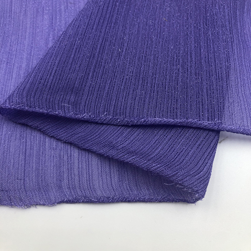 Breathable High Quality 100% Polyester Shinny Chiffon Fabric for Dress