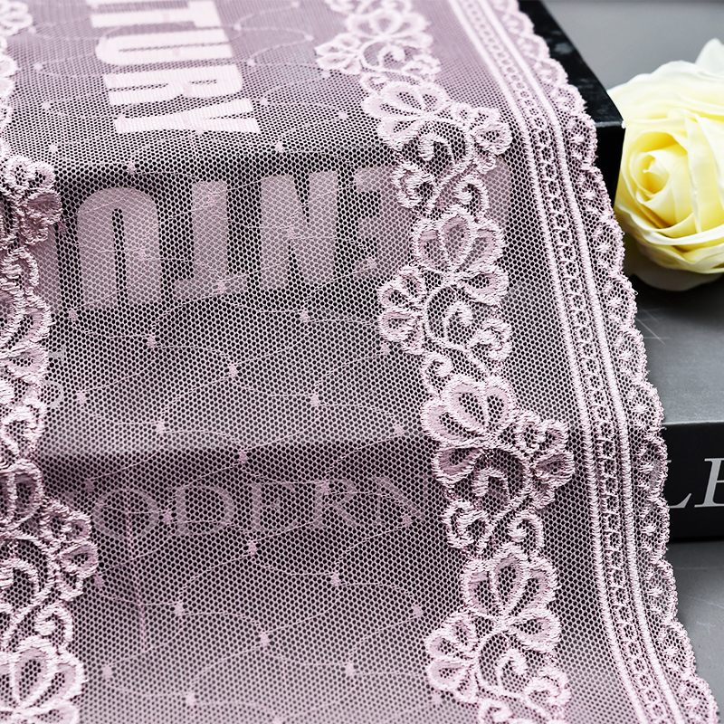 Elegant Mesh Elastic Lace Trim 19cm Spandex Lace Fabric Elastic Lace Women's Dress Underwear Bra 6610#