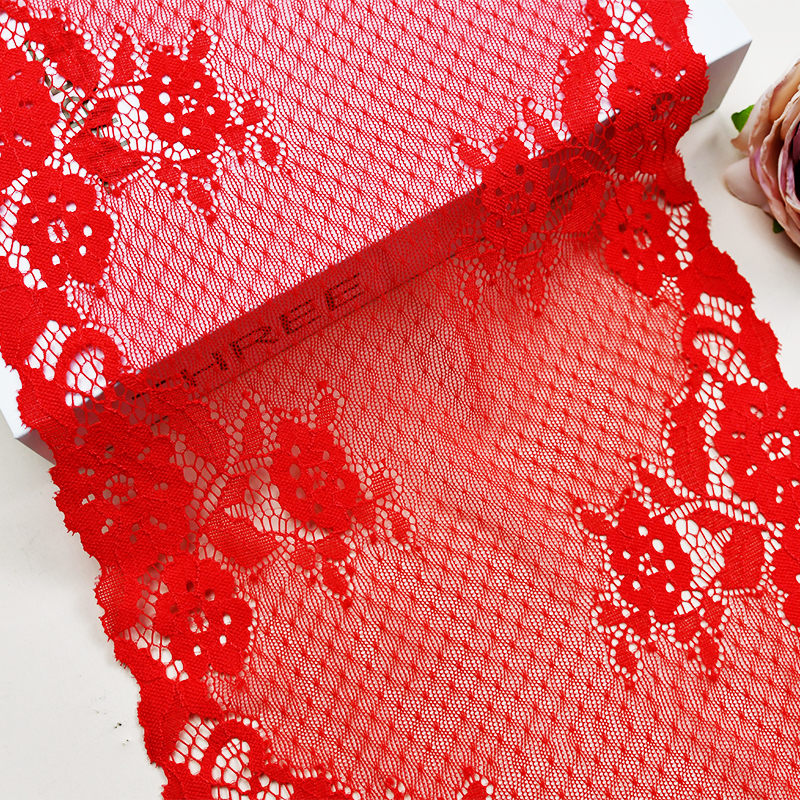 23cm Beautiful Lace Stretch Floral Lingerie Headband Elastic Diy Lace 05764#