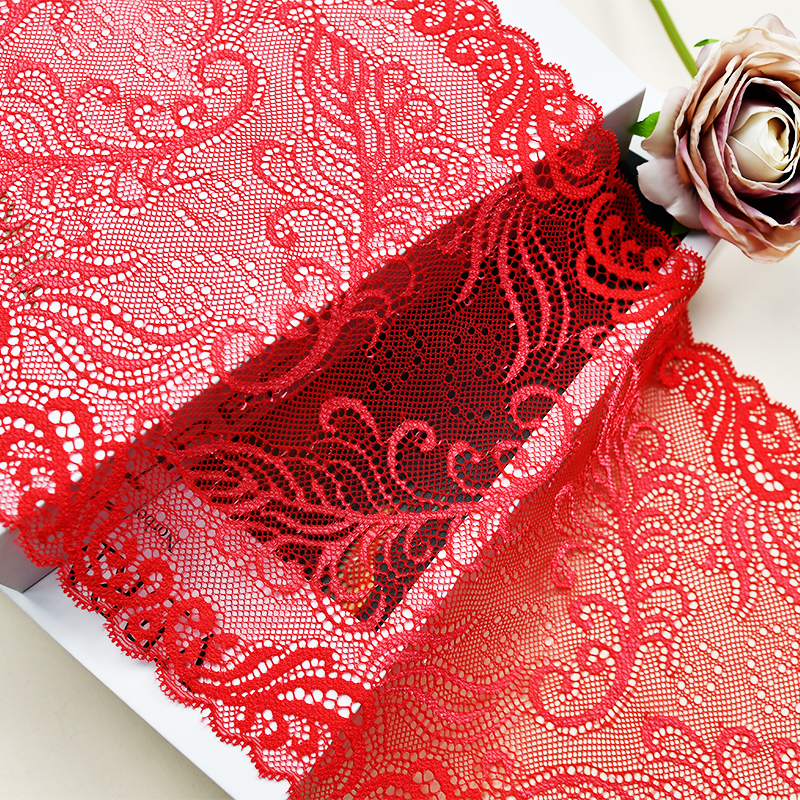 20cm Beautiful Lace Stretch Floral Lingerie Headband Elastic Diy Lace 05659#