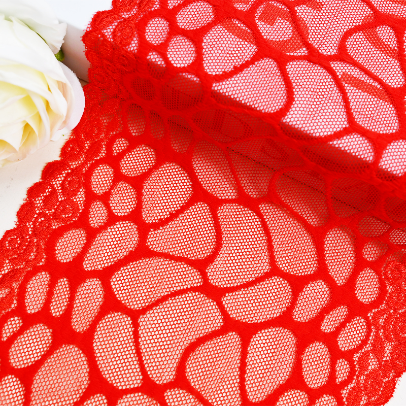 Elegant Mesh Elastic Lace Trim 16cm Spandex Lace Fabric Elastic Lace Women's Dress Underwear Bra 6514#