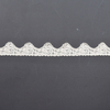Elastic Lace 3CM Fashion 3D Nylon Spandex Stretch White Floral Lace Trim 106265#