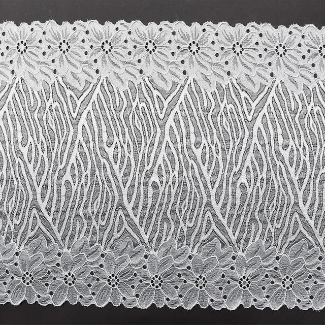 26cm Beautiful Lace Stretch Floral Lingerie Headband Elastic Diy Lace 6033#