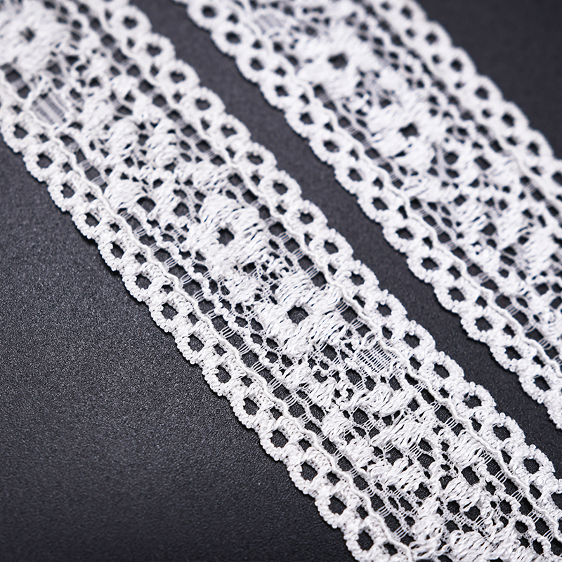High Quality Stretch Nylon Lace Trim 2.8cm Nylon Lace Fabric Nylon Spandex Lace for Bra And Underwear Wedding Decoration 106132#
