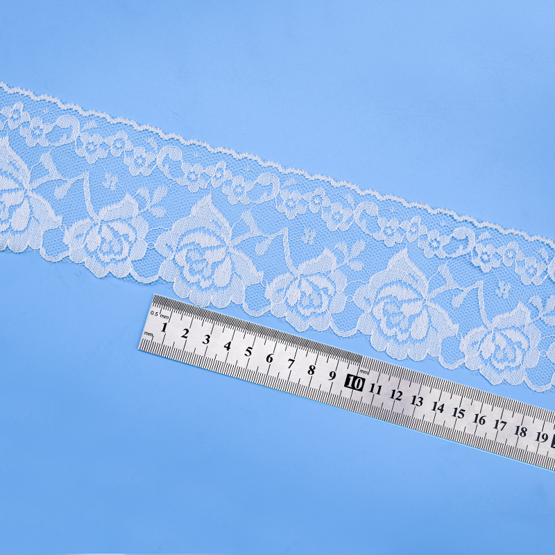 Nylon Elastic 4cm Floral Lace Decoration Wedding Decoration Clothing Lace 9127#
