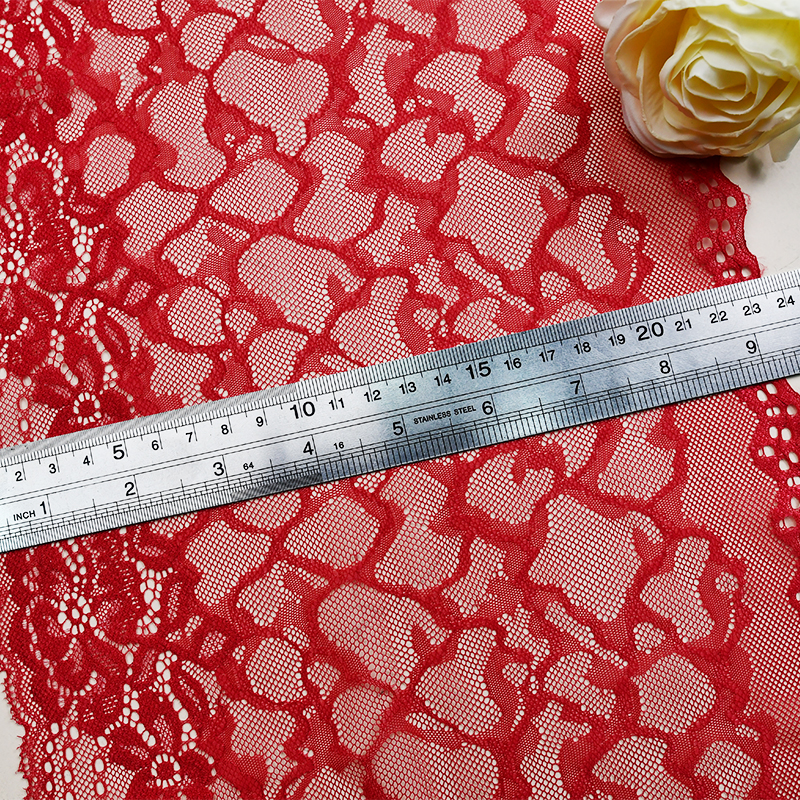 22.5cm Beautiful Lace Stretch Floral Lingerie Headband Elastic Diy Lace 41024#