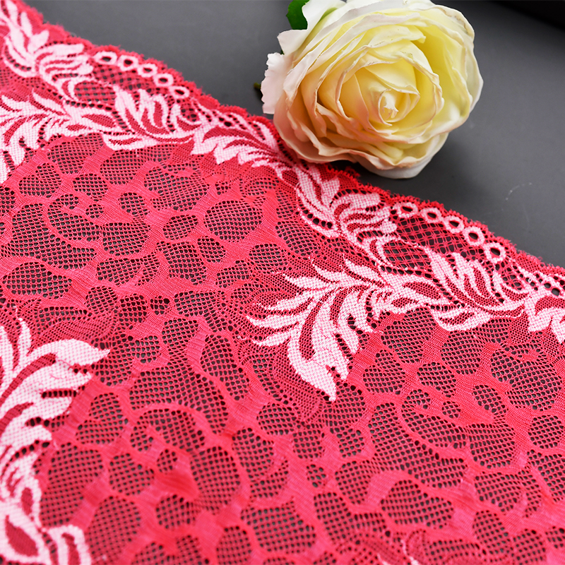 Professional Lace Manufacturer High Quality 19cm Stretch White Floral Lace Trim for Women L011#
