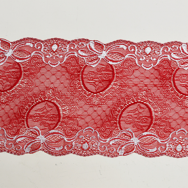 Ready Stock Lace High Quality 20cm Women's Elastic Floral Lace Trim 9212A#