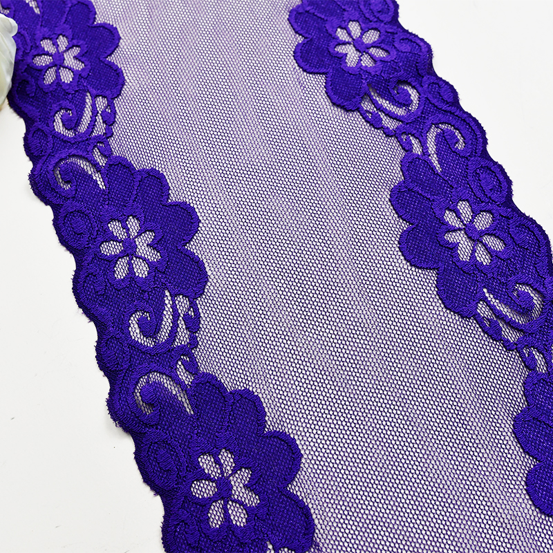19cm Beautiful Lace Stretch Floral Lingerie Headband Elastic Diy Lace 18068#