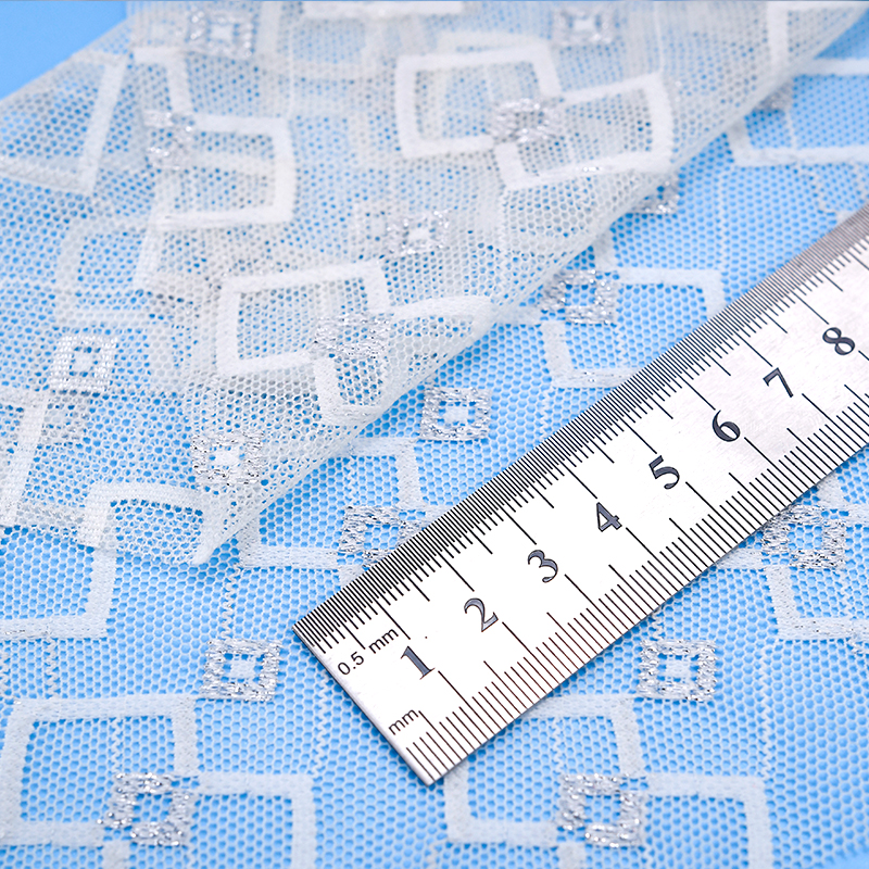 Wholesale two-color knitted elastic lace fabric women's dress 283B#