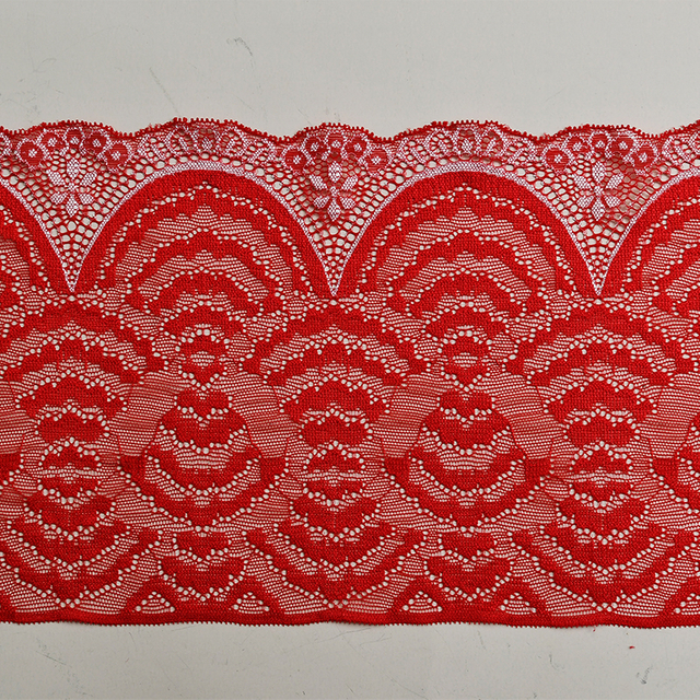 Professional Lace Manufacturer High Quality 18cm Stretch White Floral Lace Trim for Women 02360#