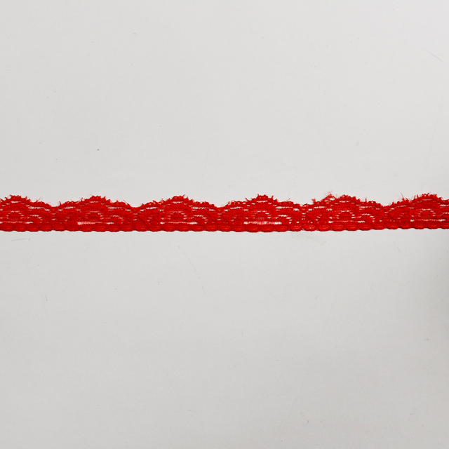 Elastic Lace 1.5CM Fashion 3D Nylon Spandex Stretch White Floral Lace Trim 8883#