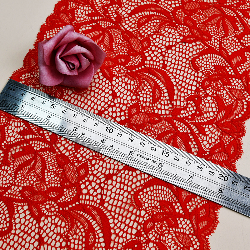 Ready Stock Lace High Quality 20cm Women's Elastic Floral Lace Trim 5217#