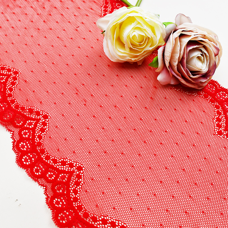 21cm Beautiful Lace Stretch Floral Lingerie Headband Elastic Diy Lace 19208#