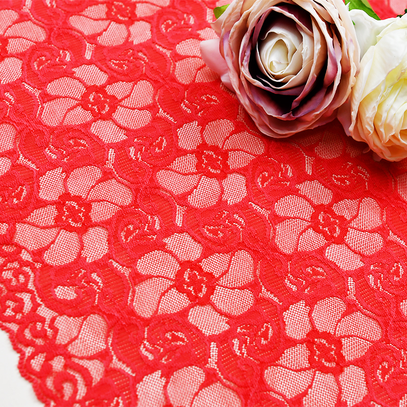 27cm Beautiful Lace Stretch Floral Lingerie Headband Elastic Diy Lace 17146#