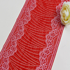 21cm Wholesale Two Color Knitted Elastic Lace Trim, Elastic Lace Trim Women's Dress 61119#