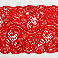 Professional Lace Manufacturer High Quality 17.5cm Stretch White Floral Lace Trim for Women 5510#