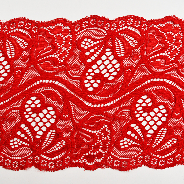 Professional Lace Manufacturer High Quality 17.5cm Stretch White Floral Lace Trim for Women 5510#