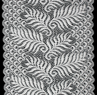 Professional Lace Manufacturer High Quality 18cm Stretch White Floral Lace Trim for Women 1890#