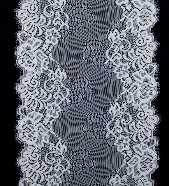 Professional Lace Manufacturer, High-quality 22cm Elastic Lace Eyelash Trim, Women's Style, Item Number CX7018#