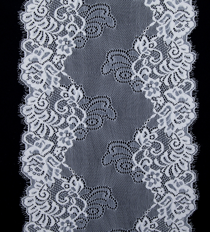 Professional Lace Manufacturer, High-quality 22cm Elastic Lace Eyelash Trim, Women's Style, Item Number CX7018#