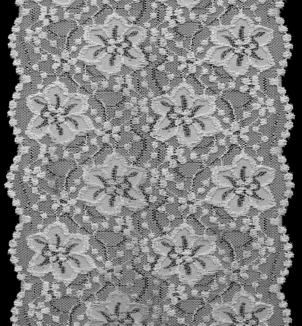 Professional Lace Manufacturer High Quality 18cm Stretch White Floral Lace Trim for Women 1846#