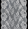 Professional Lace Manufacturer High Quality 18cm Stretch White Floral Lace Trim for Women 1886#