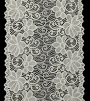 Professional Lace Manufacturer High Quality 18cm Stretch White Floral Lace Trim for Women 1697#