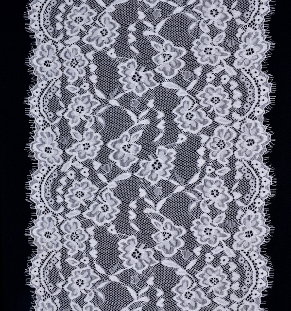 Professional Lace Manufacturer, High-quality 22cm Elastic Lace Eyelash Trim, Women's Style, Item Number CX7001#