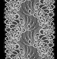 Professional Lace Manufacturer, High-quality 22cm Elastic Lace Eyelash Trim, Women's Style, Item Number CX7028#