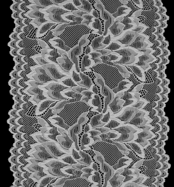 Professional Lace Manufacturer High Quality 18cm Stretch White Floral Lace Trim for Women 1793#