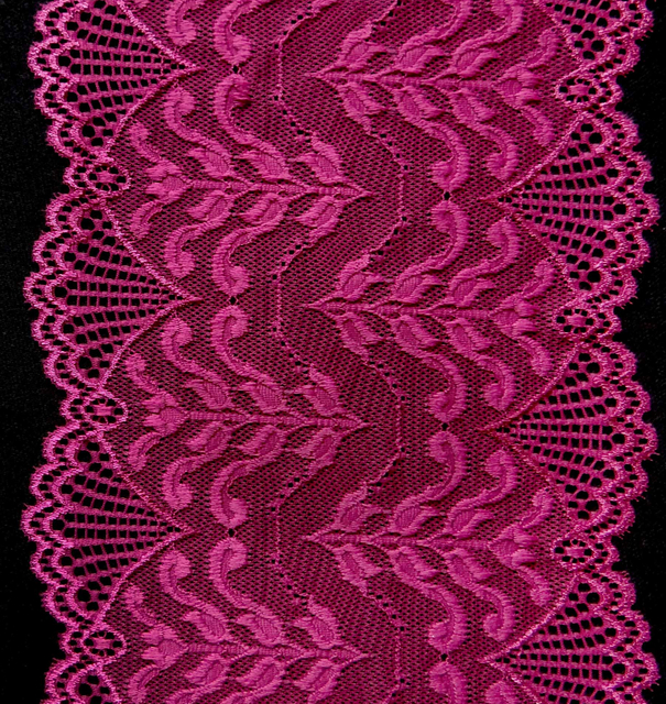 Professional Lace Manufacturer High Quality 18cm Stretch White Floral Lace Trim for Women 1742#