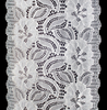 Professional Lace Manufacturer High Quality 18cm Stretch White Floral Lace Trim for Women 1891#