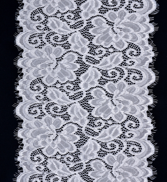 Professional Lace Manufacturer, High-quality 22cm Elastic Lace Eyelash Trim, Women's Style, Item Number CX7005#