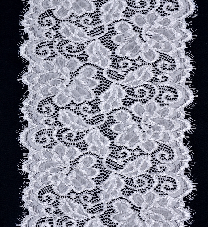 Professional Lace Manufacturer, High-quality 22cm Elastic Lace Eyelash Trim, Women's Style, Item Number CX7005#